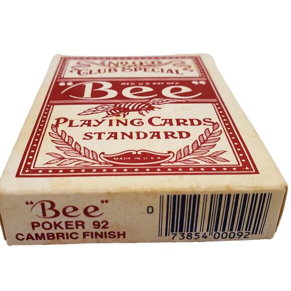 Vintage Bee Playing Cards No 92 Club Special Bee Playing Cards Back No 67 - Picture 5 of 7